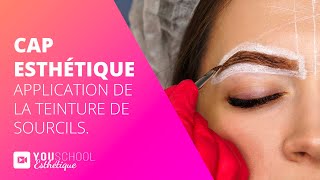 CAP Esthétique • Application teinture de sourcils [upl. by Christan]