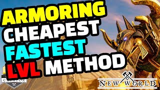 The BEST WAY to Level Armoring CHEAP in New World [upl. by Attinahs]