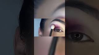 Purple glitter eye makeup lookVery easy and simple purple eye makeup shortsviral [upl. by Earvin]