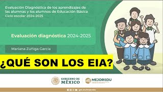 Soy Docente EVALUACIÓN DIAGNÓSTICA 20242025 ¿QUÉ SON LOS EIA [upl. by Davidson]