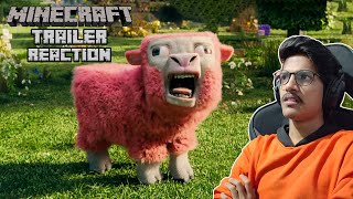 Reacting To Minecraft Movie Trailer [upl. by Dragelin]