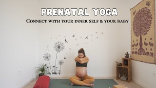 Prenatal Yoga I Gentle Full Body Class for Inner Balance [upl. by Silverstein656]