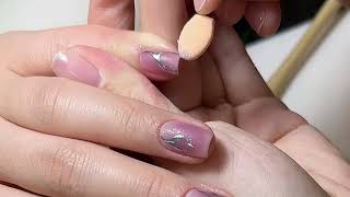 Immersive manicure｜Natural Fade nailart naildesign nails [upl. by Odab307]