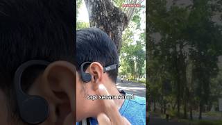 BONE CONDUCTION EARPHONE LENOVO X4 Earphone yang aman buat lari [upl. by Edris577]