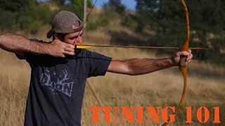 Tuning a Recurve longbow or selfbow for perfect arrow flight [upl. by Goodwin528]