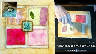 Encaustic Painting Tutorial 3  Learn About Layers amp Transparency [upl. by Neelyk]