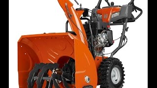 Review Husqvarna 961930097 254cc 2Stage Electric Start Snow Thrower 27Inch [upl. by Wall]