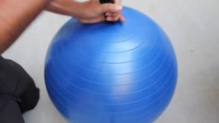 How To Inflate An Exercise Ball  URBNFit [upl. by Gareth]