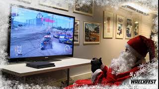 Wreckfest PS4 With Santa [upl. by Annohsat]