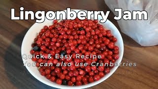 Lingonberry Jam  Quick and Easy recipe [upl. by Eidualc]