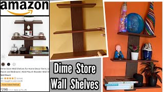 Dime Store Wall Shelves from Amazon  Amazon Wall Shelves Unboxing amp Demo [upl. by Nama]