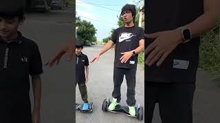 Hoverboard race with kunali shorts souravjoshitrending viralshorts [upl. by Atekram]