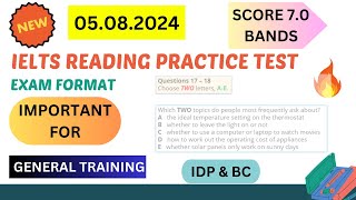 ielts general reading practice test 2024 with answers  aug 2024 [upl. by Jessie598]