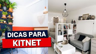 48 DICAS DE DECORAÇÃO PARA KITNETS PARA APROVEITAR MELHOR O ESPAÇO [upl. by Alenas781]