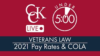 2021 VA Disability Pay Rates With Pay Chart [upl. by Eveleen]