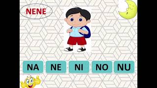 SILABA na ne ni no nu Profe GATO learn spanish [upl. by Mad]