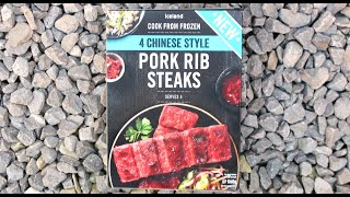 Iceland CHINESE STYLE PORK RIB STEAKS  £350  560g  New  Frozen Food Review [upl. by Niletac]