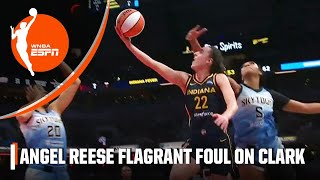 Angel Reeses contact to Caitlin Clarks head upgraded to flagrant 1  WNBA on ESPN [upl. by Dona233]