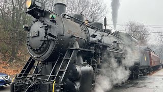 4K Steam Locomotive CNJ 113 Pride of the Coal Region [upl. by Aninahs370]