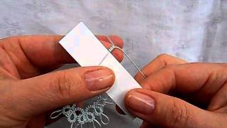 Tatting  How to Use a Picot Gauge [upl. by Webb]