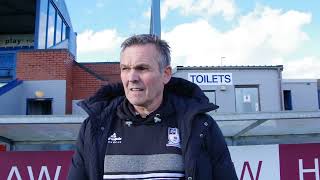 Dave Cooke interview against Gainsborough Trinity [upl. by Bard623]