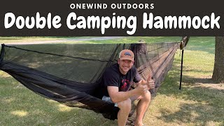 Onewind Outdoors Double Camping Hammock  Review [upl. by Neibaf]