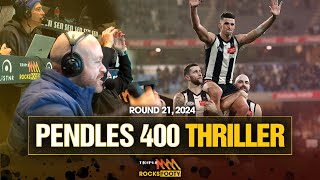 Triple Ms Call Of Collingwoods Thrilling Win Over Carlton In Pendleburys 400th  Triple M Footy [upl. by Llirrehs239]