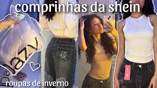 ABRINDO COMPRINHAS DA SHEIN  roupas de inverno moletom calça top⭐️ [upl. by Vogel914]