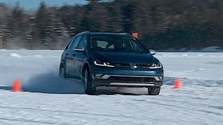 VW Golf Alltrack in the snow [upl. by Quillon692]