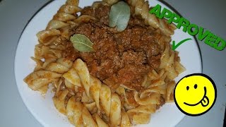 RECETTE PÂTES À LA BOLOGNAISE AU COULEUR DE LITALIE 💚✅❤FACILE ET RAPIDE [upl. by Lexerd]