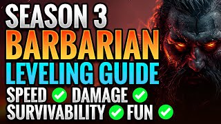 The PERFECT Season 3 Barbarian Leveling Guide I Diablo 4 [upl. by Anella441]