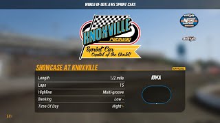 World of Outlaw Sprint Cars Dirt Track Racing 24 Episode 7 quotKnoxville Racewayquot [upl. by Nnazus]