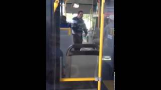 Guy trying to get onto a Transperth Bus abusing the driver and passengers [upl. by Aila]