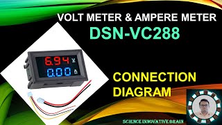 DSNVC288 DC Digital voltmeter Ampmeter 0100v 10A how to connect dc volt ampmeter with powersupply [upl. by Cherilyn]