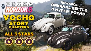 Forza Horizon 5  All Vocho Story Chapters 3 Stars [upl. by Htebzile]