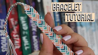 DIAMOND CHEVRON BRACELET TUTORIAL CC  Friendship Bracelets [upl. by Alexa]