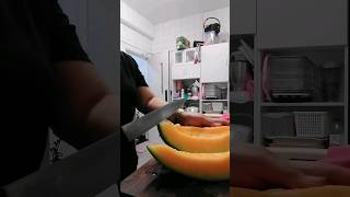 Sicing Melon satisfying asmr shorts [upl. by Elaine79]