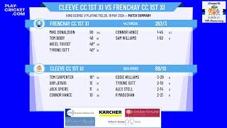 Cleeve CC 1st XI v Frenchay CC 1st XI [upl. by Roch]