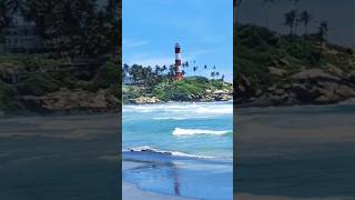 Kovalam beach Kerala  View from the Light House  keralatour travelvlog youtubereels [upl. by Asum777]