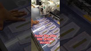 Industrial Template machine Sewing  Pkt Flap Make sewing sewing sew [upl. by Ymmas]