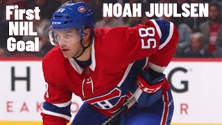 Noah Juulsen 58 Montréal Canadiens first NHL goal Mar 2 2018 [upl. by Jurkoic]