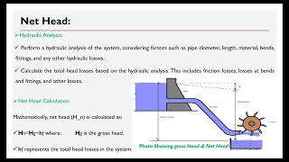 Gross Head Net Head and Estimation in Hydropower powerhouse areadam waterpower [upl. by Bulley]