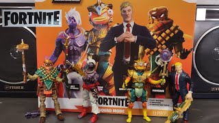 FORTNITE AMAZON 4PACK  RAZ AGENT JONES ATLANTEAN FISHSTICK MANCAKE  4quot SQUAD MODE Jazwares [upl. by Notyarb]