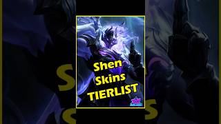 Shen Skins Tier List leagueoflegends shen tierlist gaming riotgames arcane arcane2 [upl. by Eindys215]