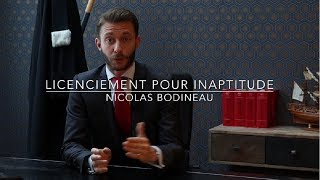 Licenciement pour inaptitude [upl. by Skyla368]