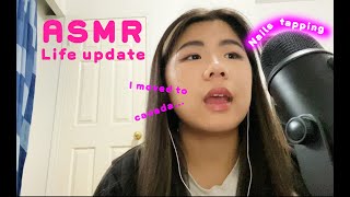 ASMR  Life update whispering amp tapping asmr [upl. by Narmak]