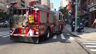 FDNY RESPONDING COMPILATION 80 FULL OF BLAZING SIRENS amp LOUD AIR HORNS THROUGHOUT NEW YORK CITY [upl. by Attalie810]