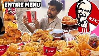 ORDERED the entire KFC MENU and this happened 😐😐 [upl. by Ainaj]