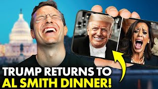 Trump Gives HYSTERICAL Speech at Iconic Al Smith Dinner as Kamala Skips ABANDONS Catholics [upl. by Lorilyn]