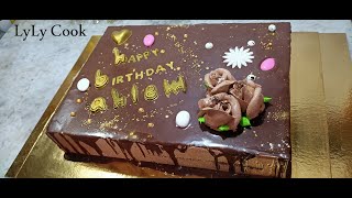 Je partage avec vous une commande gateau danniversaire au chocolat lyly cook [upl. by Winola]